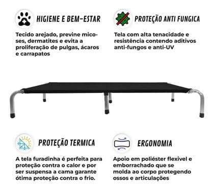Cama Suspensa Pet Grande 3