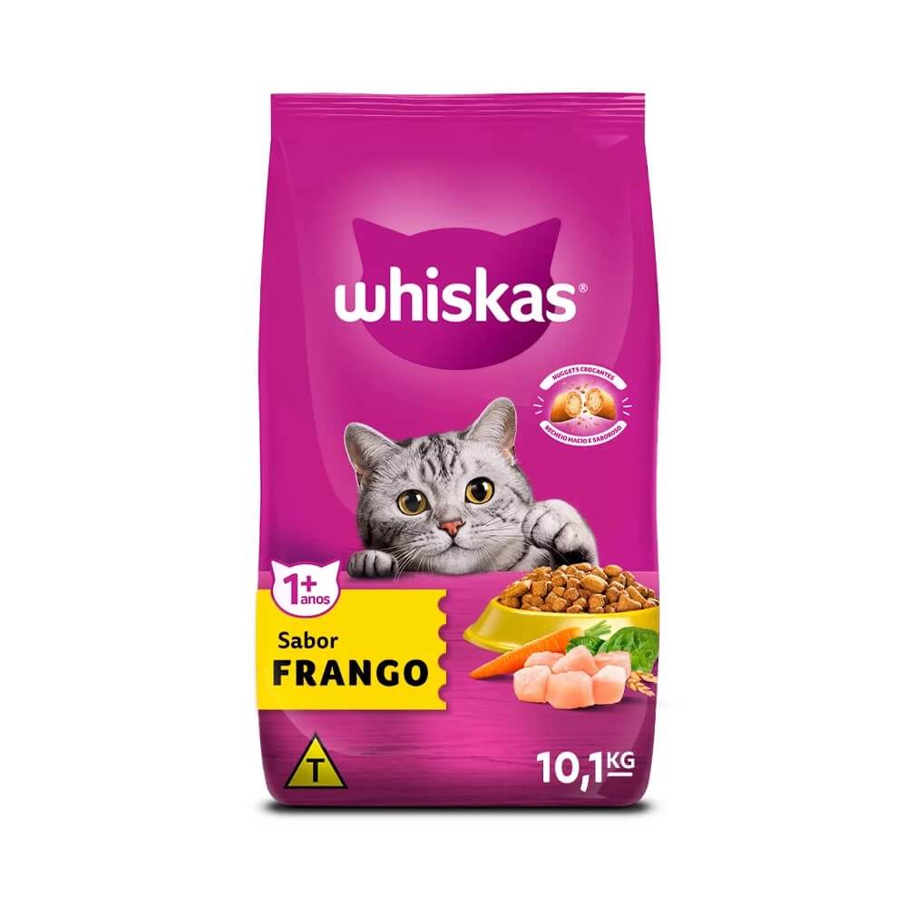 Ração Whiskas Gatos Adultos Carne 10,1kg 3